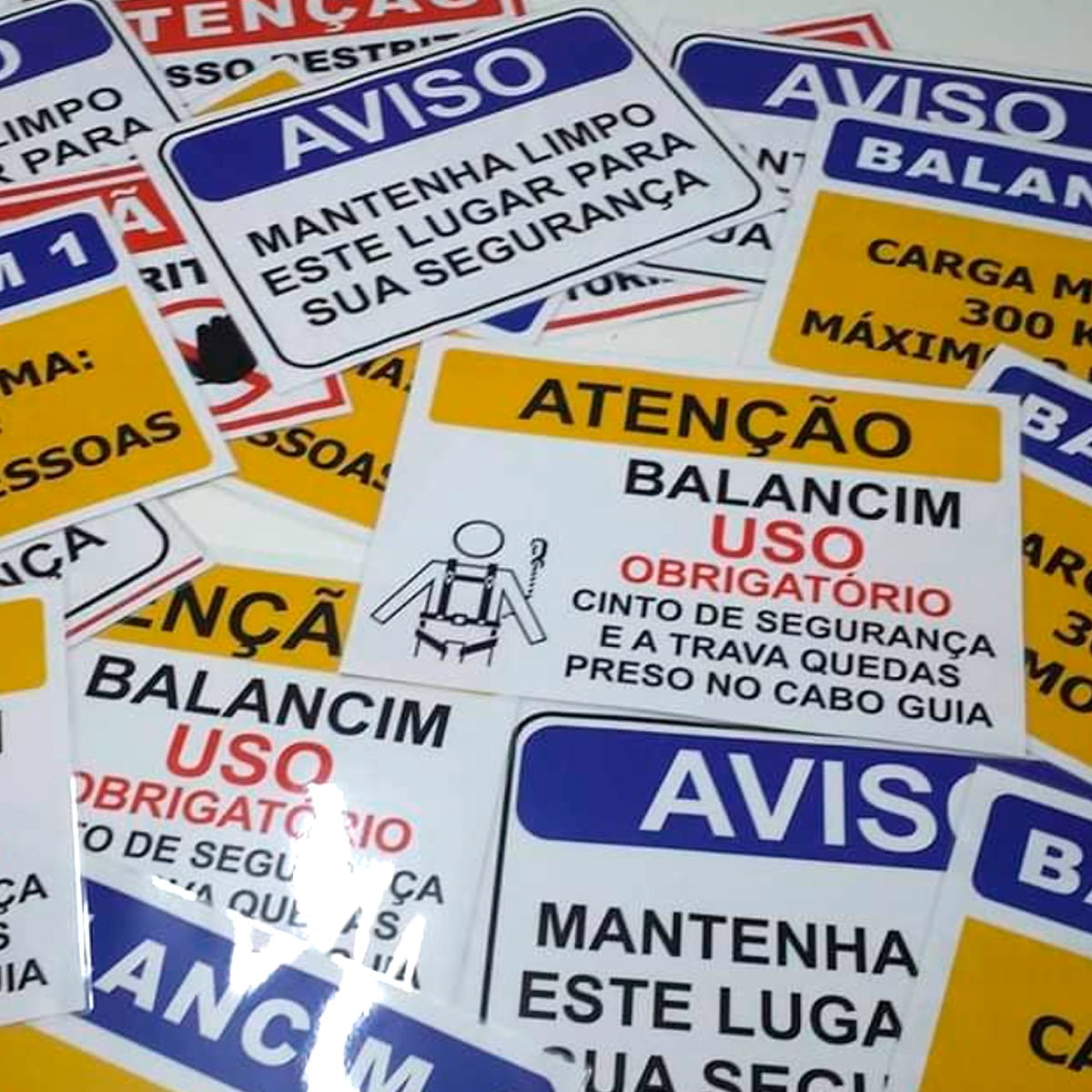 Placas de sinalização